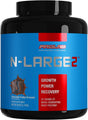 Prolab N-Large2 Mass Gainer - Powerful Mass Gaining Support Formula - Promotes Muscle Size, Growth, and Recovery - New (Chocolate Fudge Brownie, 6 LB)