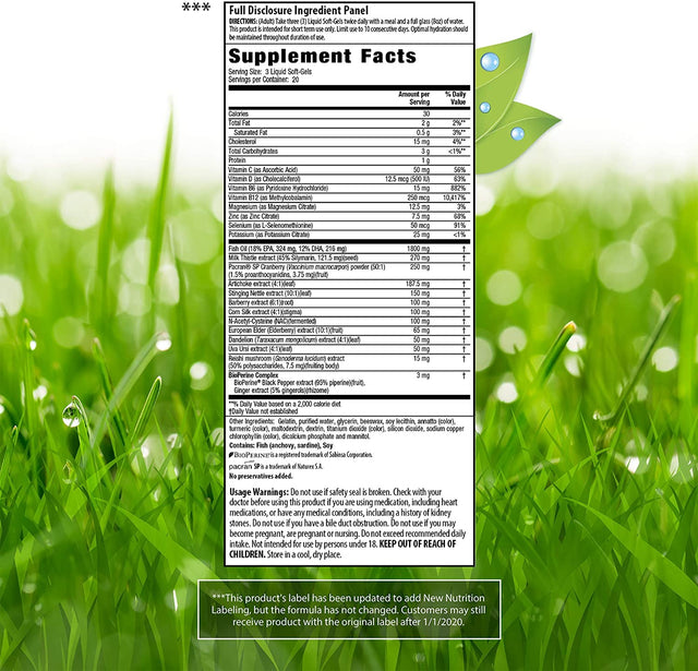 Irwin Naturals 2-In-1 Kidney & Liver Super Cleanse 60 Sgels