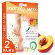 Aliver Foot Peel Mask 2 Pairs Peach Baby Soft Foot