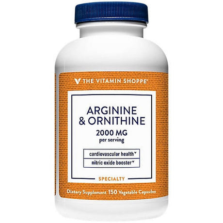 L-Arginine & Ornithine ? Nitric Oxide Booster ? 2,000 MG per Serving (150 Vegetable Capsules)