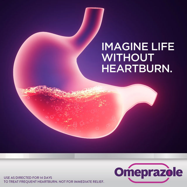 Equate Omeprazole Delayed Release Tablets 20 Mg, Acid Reducer, Frequent Heartburn, 28 Count