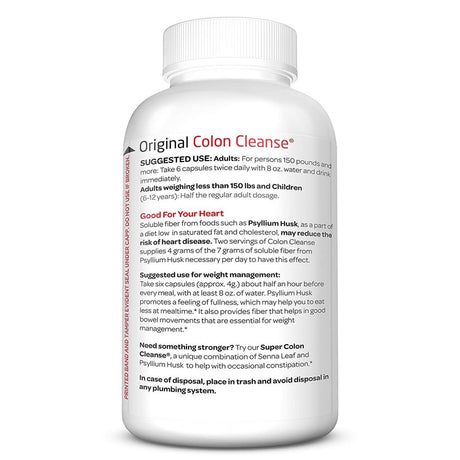 Health plus Colon Cleanse, 200 Capsules, 33 Servings
