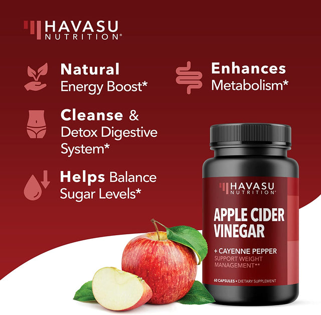 HAVASU NUTRITION Apple Cider Vinegar Gummies and Apple Cider Vinegar