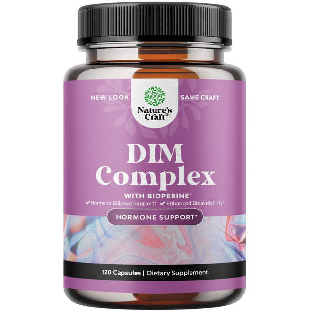 Extra Strength Diindolylmethane Supplement - 300Mg DIM per Serving Hormone Balance for Women and Men - Balancing Estrogen Supplement for Women and Men for Menopause Testosterone and Metabolism Support