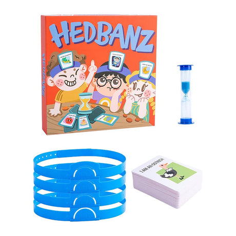 Herrnalise Headband Game Guessing Game Quick Question Game Set Includes 4 Pieces Headbands, 116 Pieces Picture Cards，Picture Guessing Board Game New Edition Kids Toy Clearance