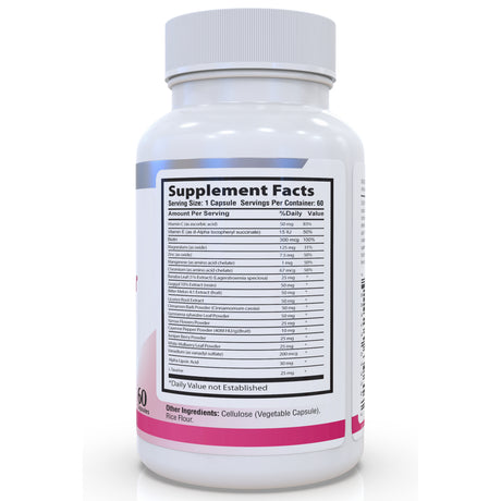 Health Labs Nutra Blood Sugar Ultra - Supports Healthy Blood Sugar Levels, Cardiovascular Health, Strengthens Immune System