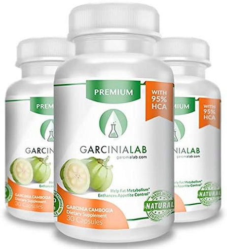 Garcinia Cambogia 3 Pack 95% HCA 90 Capsules Total Supplement