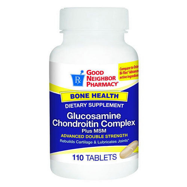 GNP Advanced Double Stregnth Glucosamine Chondroitin Complex 110 Tablets
