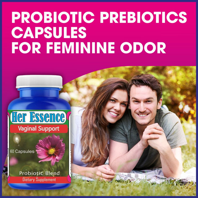 Her Essence Women Probiotics and Vaginal Health Supplements, Feminine Odor Control, Gut Health Vaginal Probiotics Supplement 60 Pills