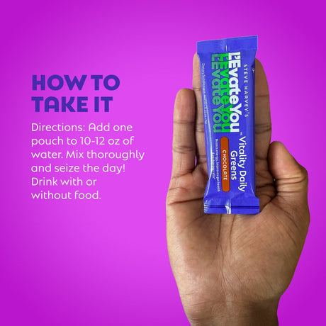 L'Evate You Vitality Daily Greens - Dietary Supplement - Chocolate - 10 Count