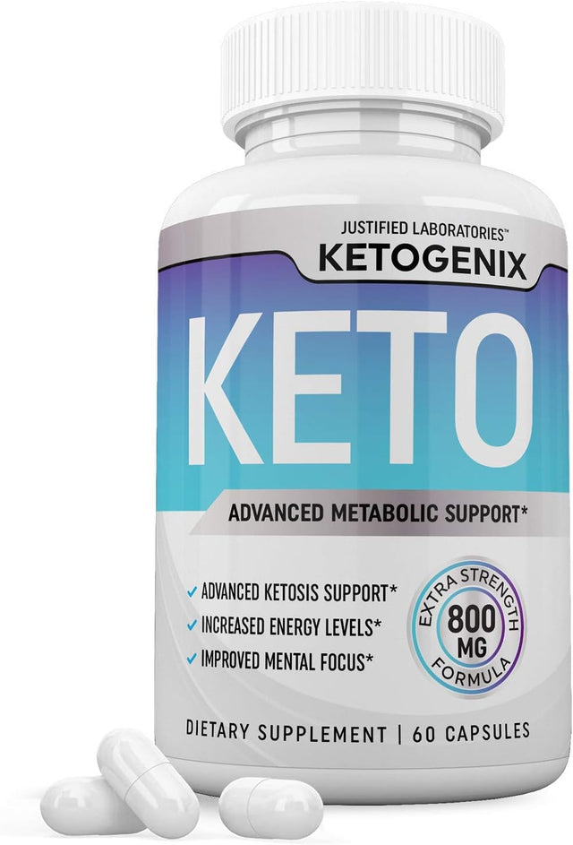 Ketogenix Keto Pills Ketogenic Supplement Includes Gobhb Exogenous Ketones Advanced Ketosis Support for Men Women 60 Capsules 1 Bottle