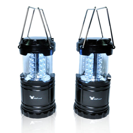 G & F Ultra Bright LED Lantern 2-Pack for Hiking and Camping - Long-Lasting, 800 Lumens Light Output - Battery-Powered Outdoor Lanterns