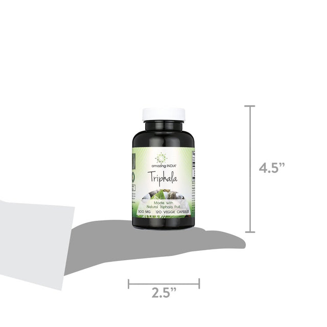 Amazing India Triphala 500 Mg 120 Vcaps