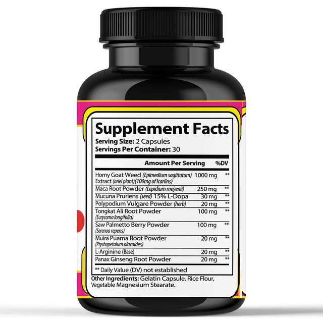 Female Libido Booster Vitamins, Support Energy, 60 Count