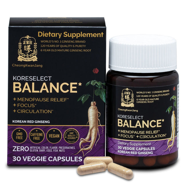 Koreselect, Balance, 30 Veggie Capsules, Cheongkwanjang