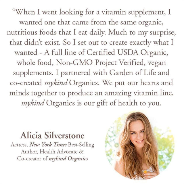 Garden of Life Organic Prenatal Multivitamin Supplement with Folate - Mykind Whole Food Prenatal Vitamin, Vegan, 90 Tablets - Packaging May Vary