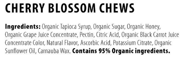 Honey Stinger Organic Energy Chew, Cherry Blossom, 1.8 Oz, 12 Ct