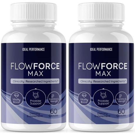 Flowforce Max- Prostate Support, Stamina, Strength Vitality Boost, 2 Pack