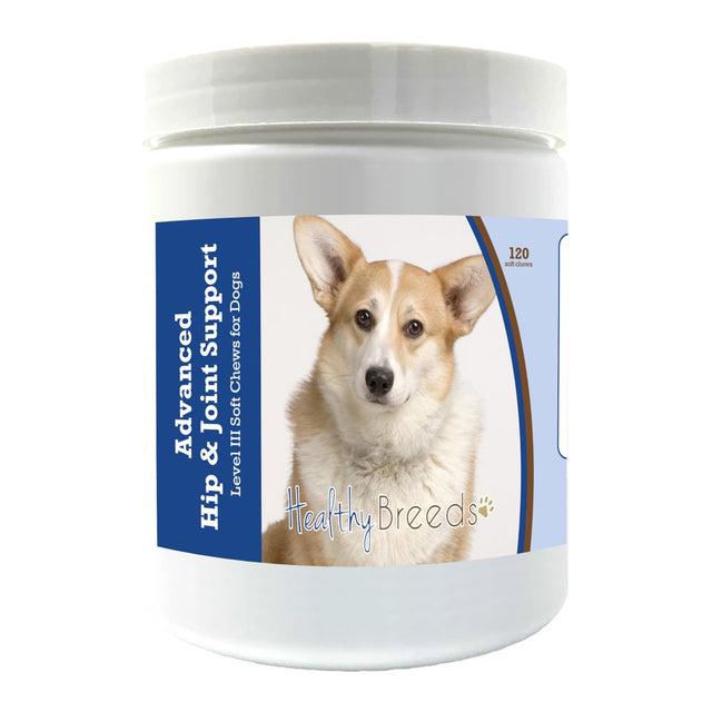 Healthy Breeds Cardigan Welsh Corgi Advanced Hip & Joint Support Level III Soft Chews for Dogs 120 Count