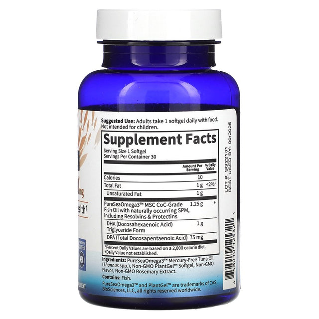 Garden of Life - Dr. Formulated DHA Lemon 1000 Mg. - 30 Softgels