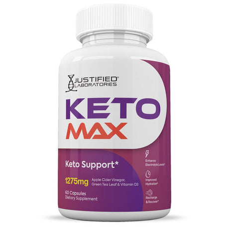 Keto Max ACV Pills 1275Mg Dietary Supplement 60 Capsules