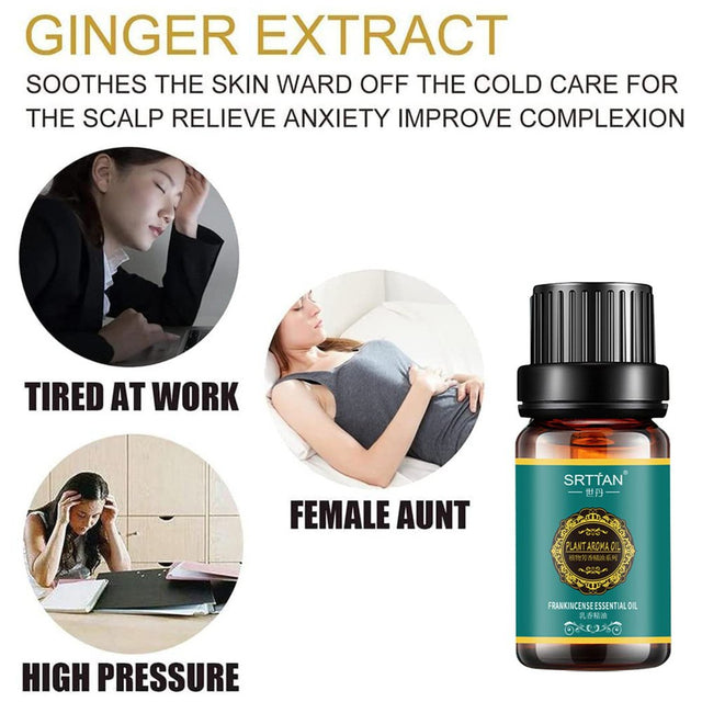 Essential Oil, Detoxification Essential Oil, Abdominal Massage Oil, Adipose Tissue Massage Essential Oil, Health Massage Oil 10Ml