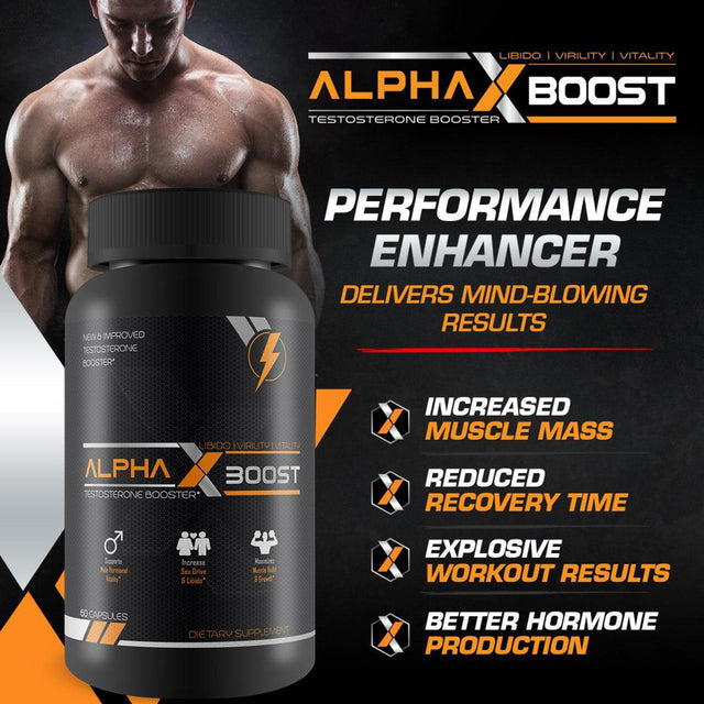 Alpha X Boost- Optimum Performance Technology- Natural Testosterone Booster