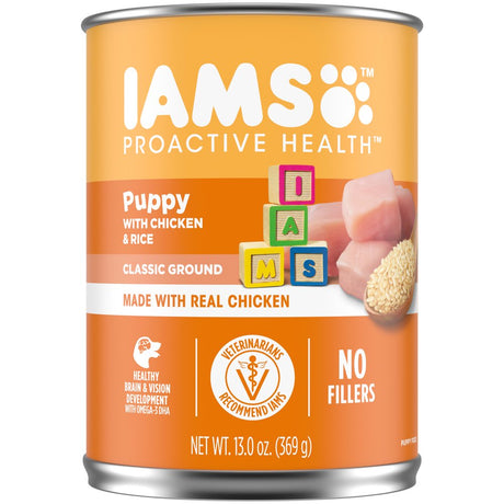 Iams Proactive Health Puppy with Chicken and Rice Classic Ground, 13 Oz. Can