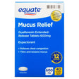 Equate Mucus Relief Extended-Release Tablets, 600 Mg, 40 Count