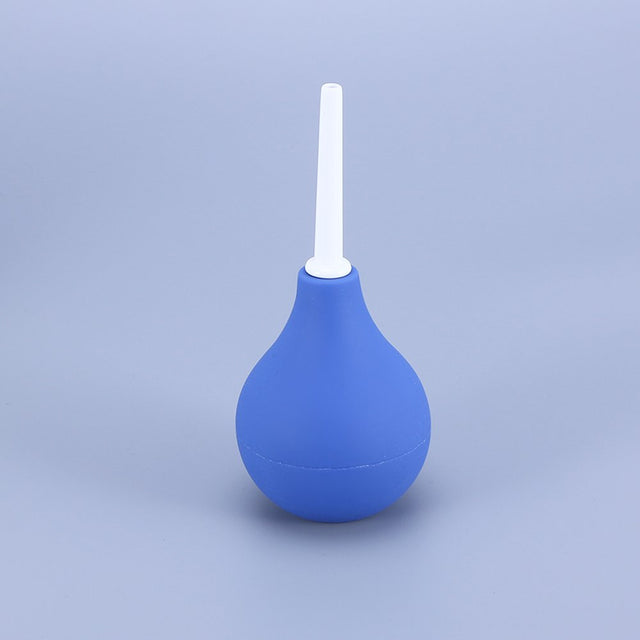 Etereauty 1PC 89ML Small Douche Ball Shape Cleaner Vaginal Flusher Washing Enemator for Adults (Blue)