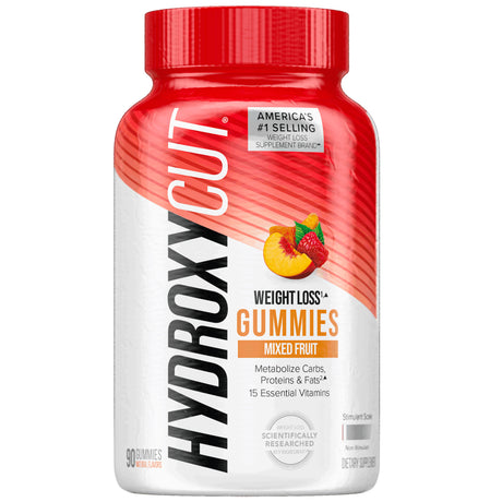 Hydroxycut Gummies Weight Loss Supplement, Metabolism Support, Mixed Fruit, Unisex, 90 Ct