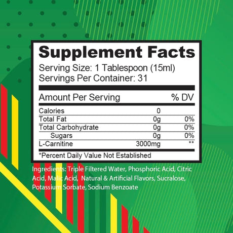 L-Carnitine Liquid Fat Metabolizer 3000 Mg Zero Calories, Carbs or Sugars | Stimulant Free, Keto Friendly for Men & Women| 16 Oz – 31 Servings (Forbidden Fruit Gum)