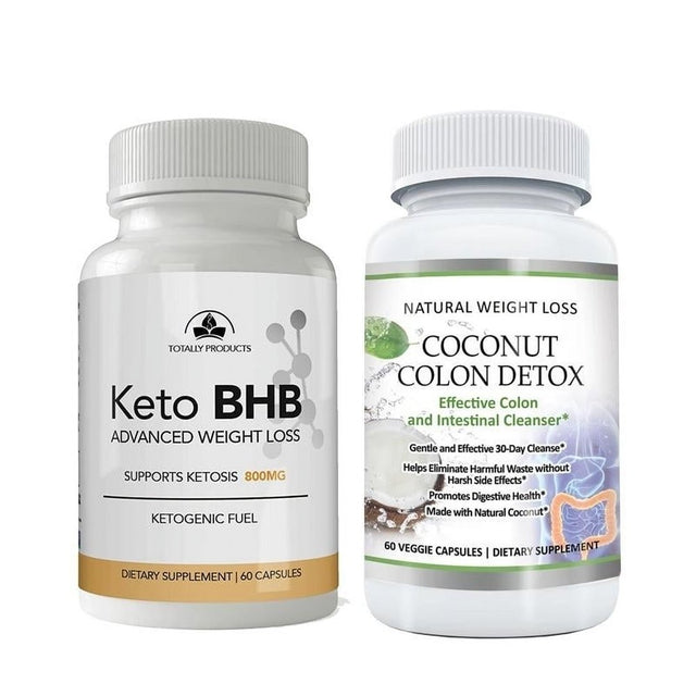 Keto BHB and Coconut Colon Cleanse Combo Pack