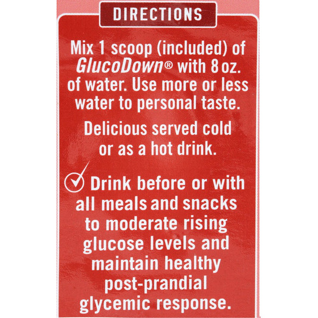 Glucodown, Maintains Healthy Blood Sugar, Delicious Raspberry Tea, 45-Servings