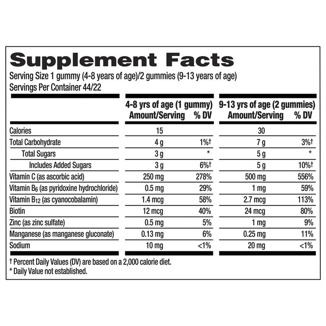 Emergen-C Kidz Immune+ Immune Support Dietary Supplements, Flavored Gummies with Vitamin C, B Vitamins and Vitamin D for Immune Support, Fun-Tastic Fruit Flavored Gummies - 22 Count