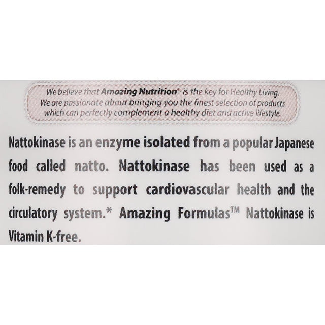 Amazing Formulas Nattokinase 100 Mg 90 Vcaps