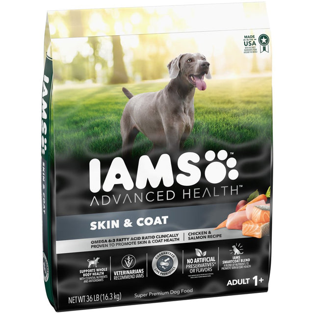 IAMS Advanced Health Chicken and Salmon Recipe Dry Dog Food, 36 Lb Bag