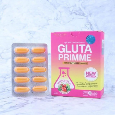 Gluta Primme Gluta Prime plus Glutathione Softgels Box