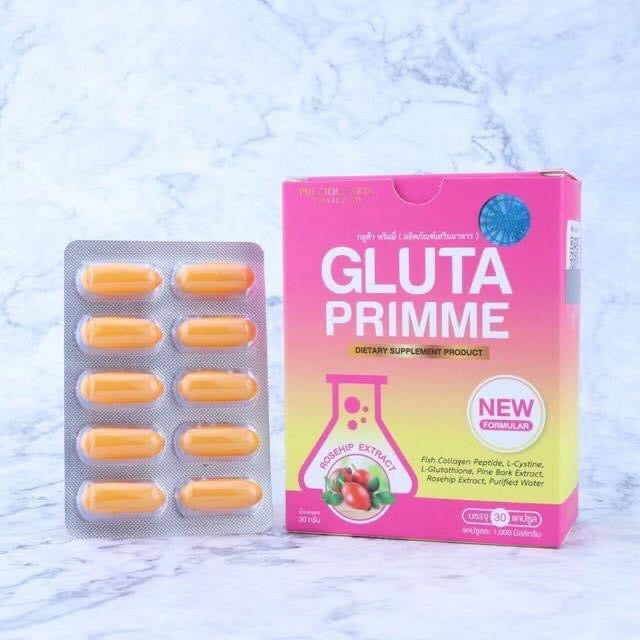 Gluta Primme Gluta Prime plus Glutathione Softgels Box