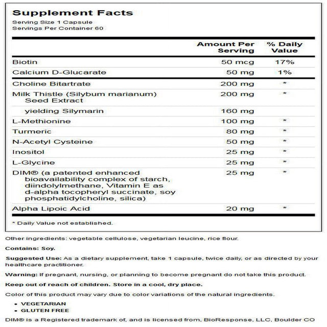 Hepaticlear, 60 Capsules, Davinci Laboratories of Vermont