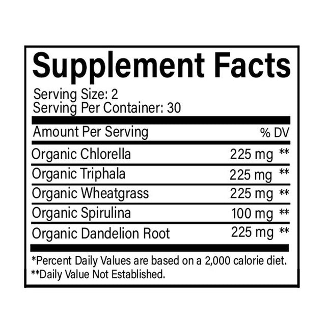 Ileaf Naturals Detox & Cleanse with Organic Triphala - 60 Veggie Capsules