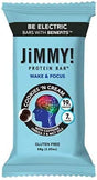 Jimmy! Clean Protein Bar | Wake & Focus, 19G Protein, 7G Sugar, Gluten Free, Real Food | Cookies N Cream (12 Bars (1 Box))