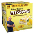 FITCRUNCH Snack Size Protein Bars, Designed by Robert Irvine, World’S Only 6-Layer Baked Bar, 3G of Sugar & Soft Cake Core (18 Bars, Lemon Cake)