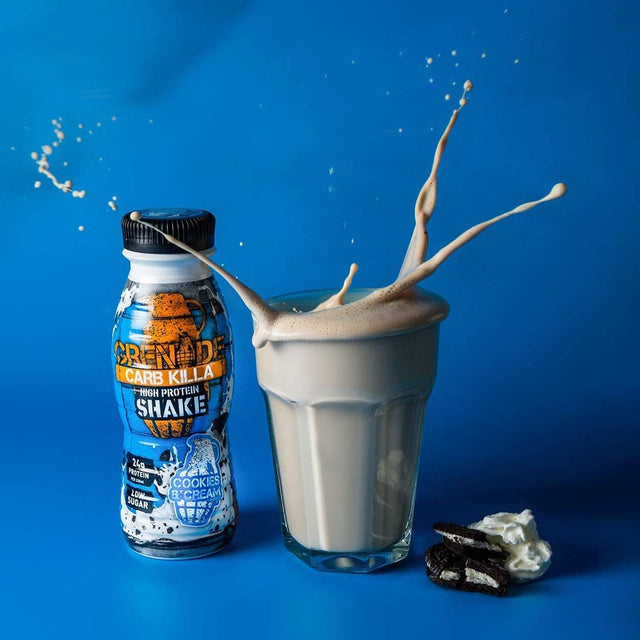 Grenade Carb Killa Protein Shake Cookies & Cream, 330Ml, Pack of 8