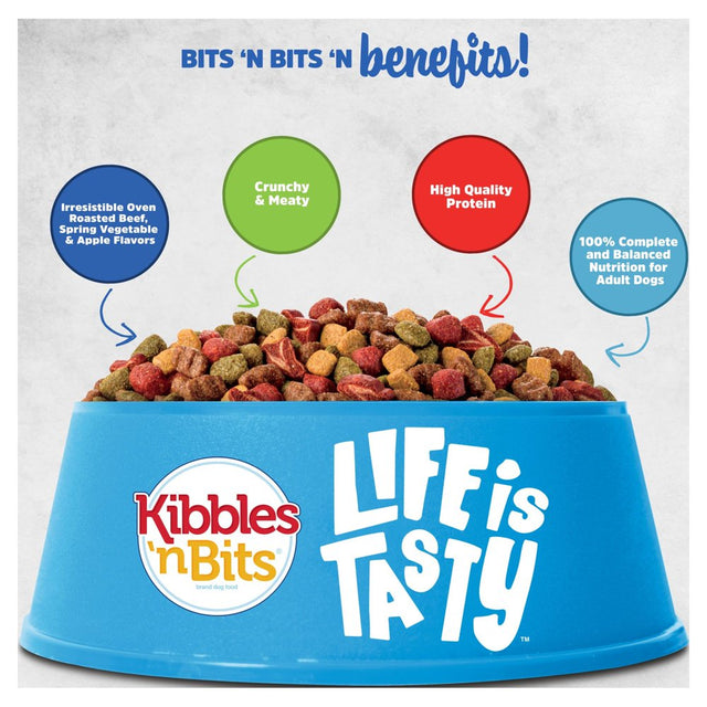 Kibbles 'N Bits Bistro Mini Bits Small Breed Oven Roasted Beef Flavor, 16-Pound