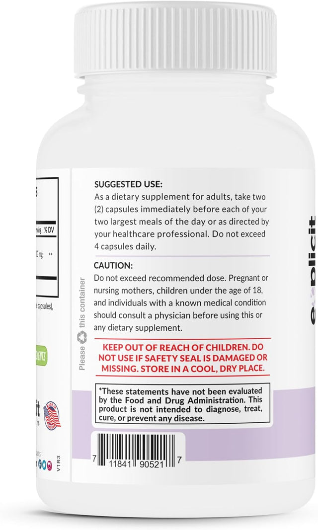 All Natural White Kidney Bean Extract, 1200Mg – Powerful Carb Blocker – Weight Loss Pills – Made in USA - 1 Month