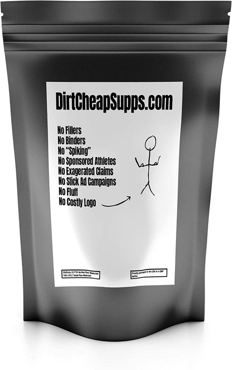 Dirtcheapsupps Whey Protein Isolate Unflavored 2Lb. 30 Servings with 27G of Protein per Scoop.
