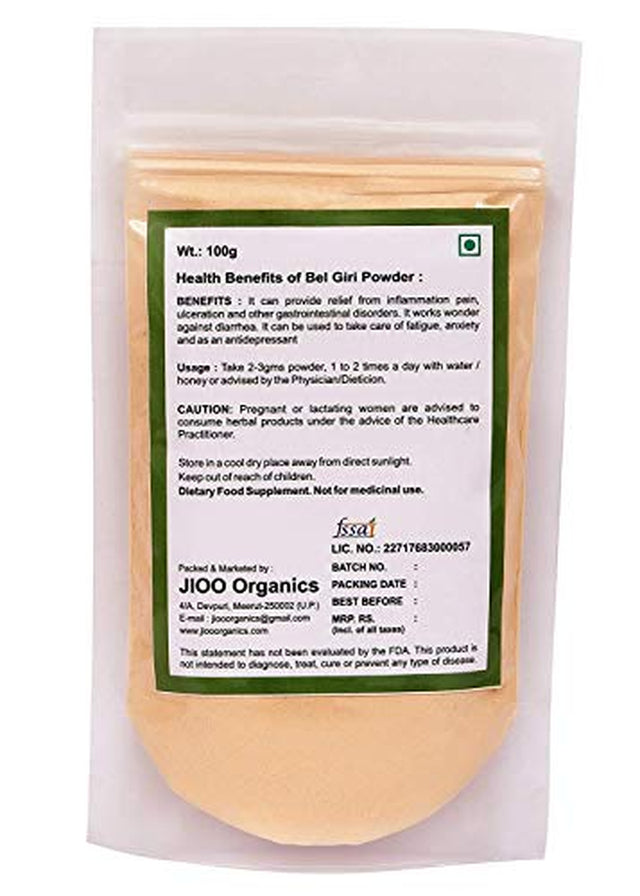 Jioo Organics Baelgiri Angle Marmelos Wood Elephant Apple Powder 100 G