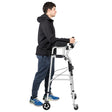 Gymax Folding Standard Walker Adjustable Rehabilitation Auxiliary Walking Frame