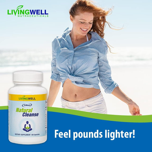 14 Day Natural Colon Cleanse, Supports Healthy Bowel Movements, Natural Detox, Advanced Cleanse Formula for Men and Women - 60 Count